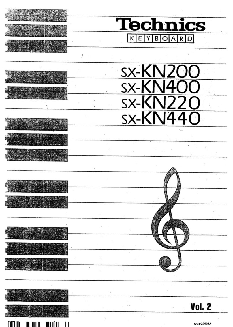 Technics SX-KN200 User manual Technics SX-KN200 User manual