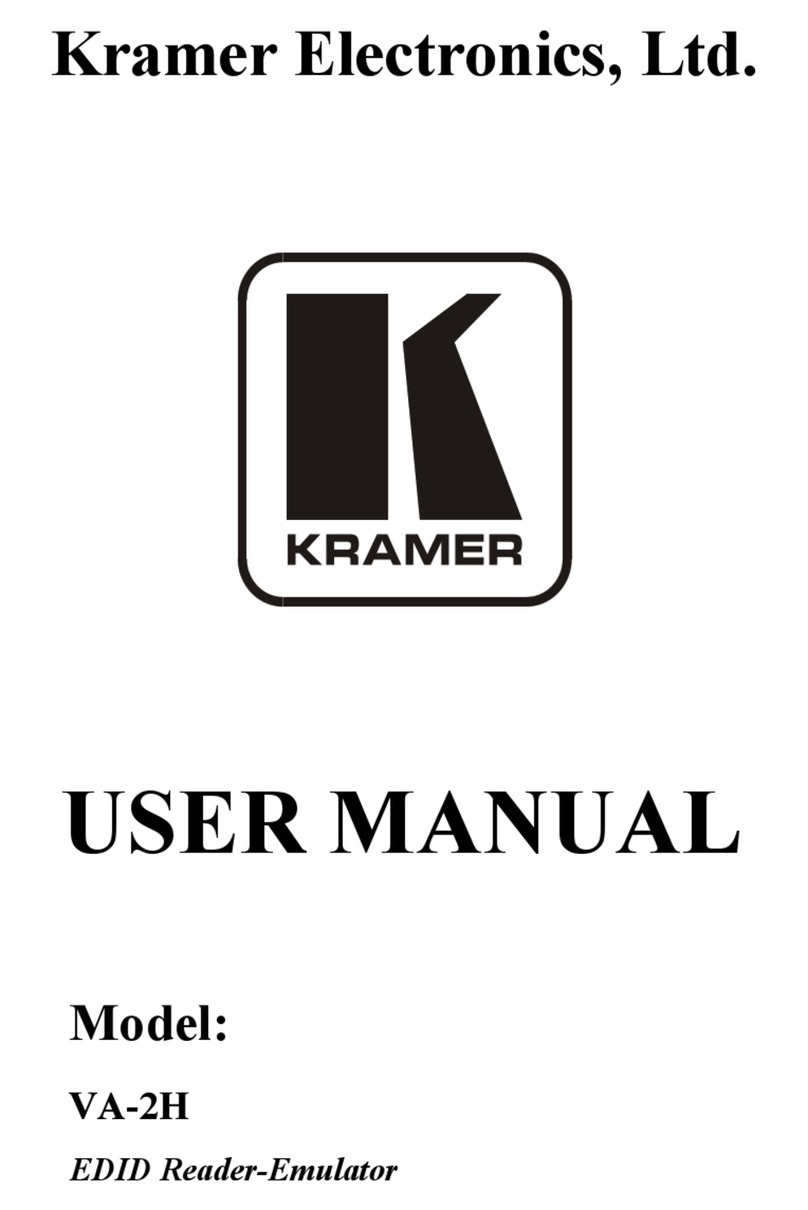Kramer VA-2H User manual