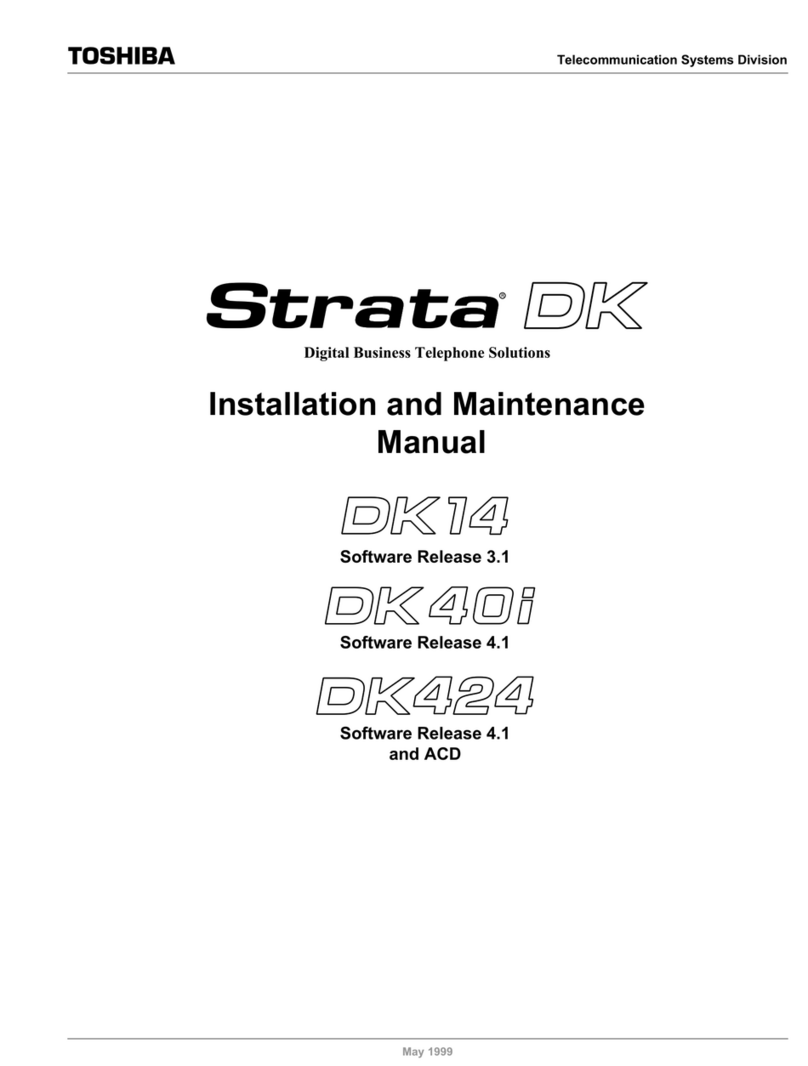 Toshiba Strata DK14 Manual