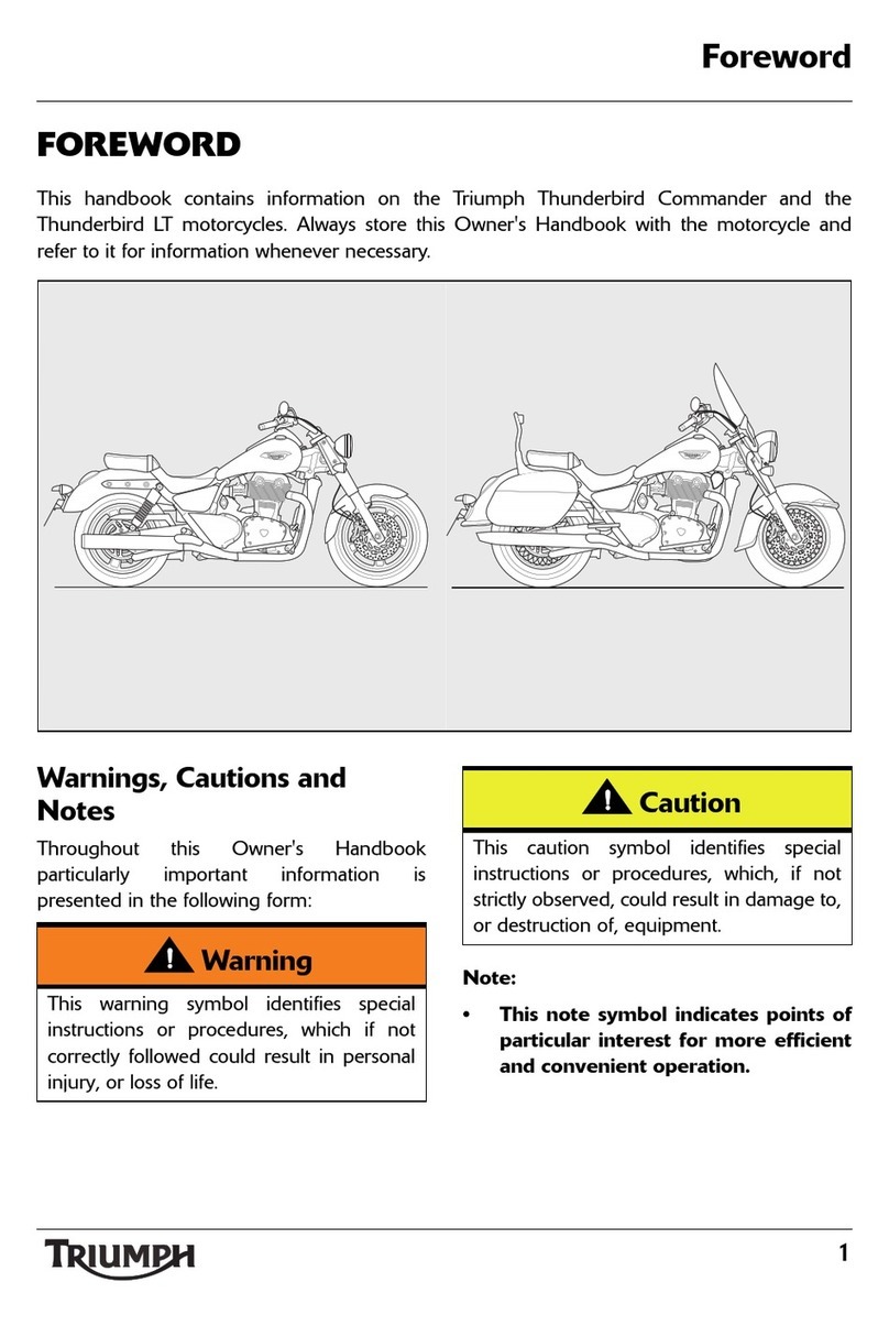 Triumph Thunderbird Commander User manual