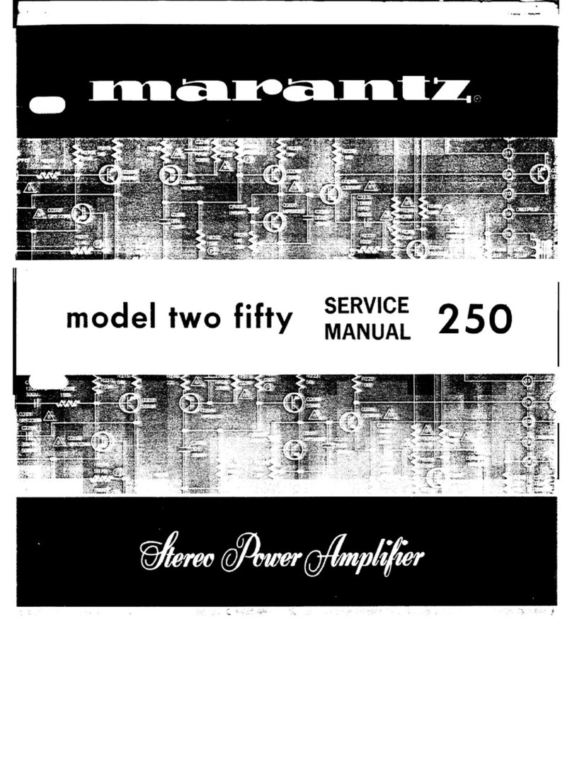 Marantz 250 User manual