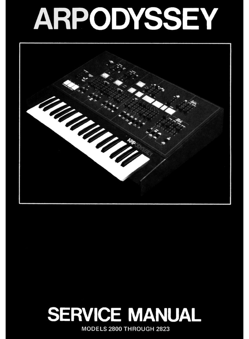 ARP Instruments Odessey 2800 User manual