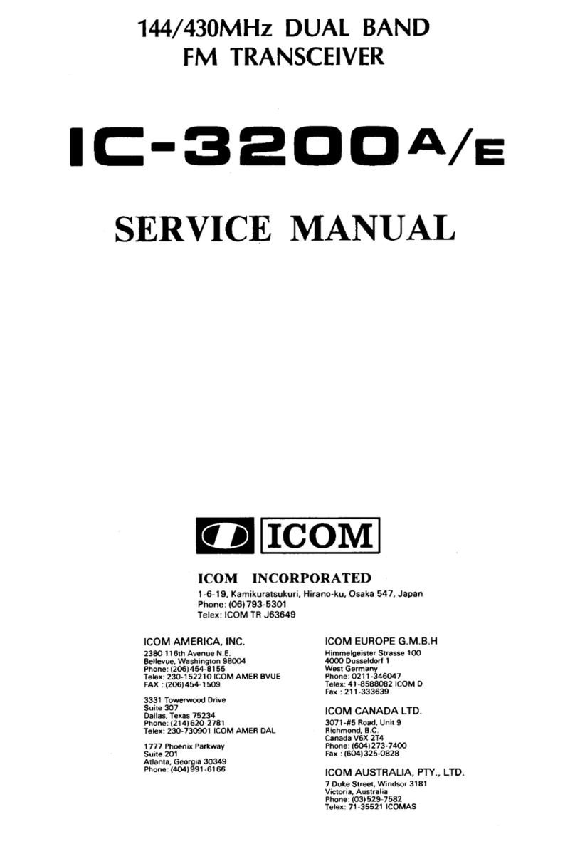 Icom IC-3200A/E User manual