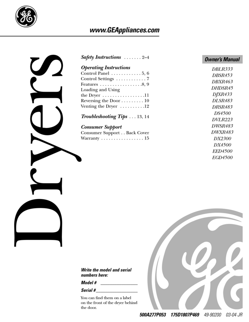 GE DBLR333 User manual