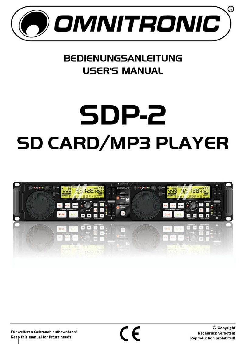 Omnitronic SDP-2 User manual