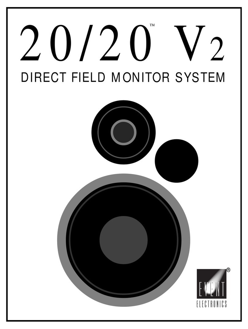 Event electronics 20 User manual