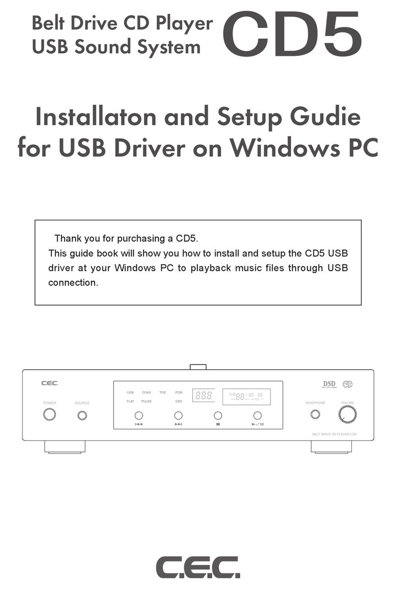 cec CD5 Manual