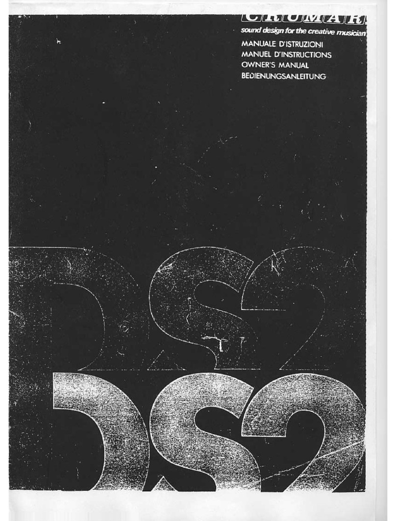 Crumar DS1 User manual