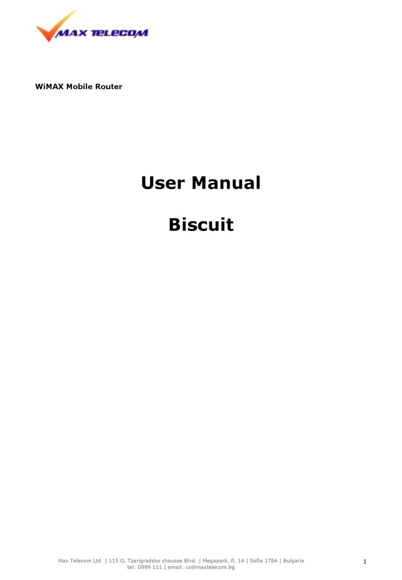 Max Telecom Biscuit User manual