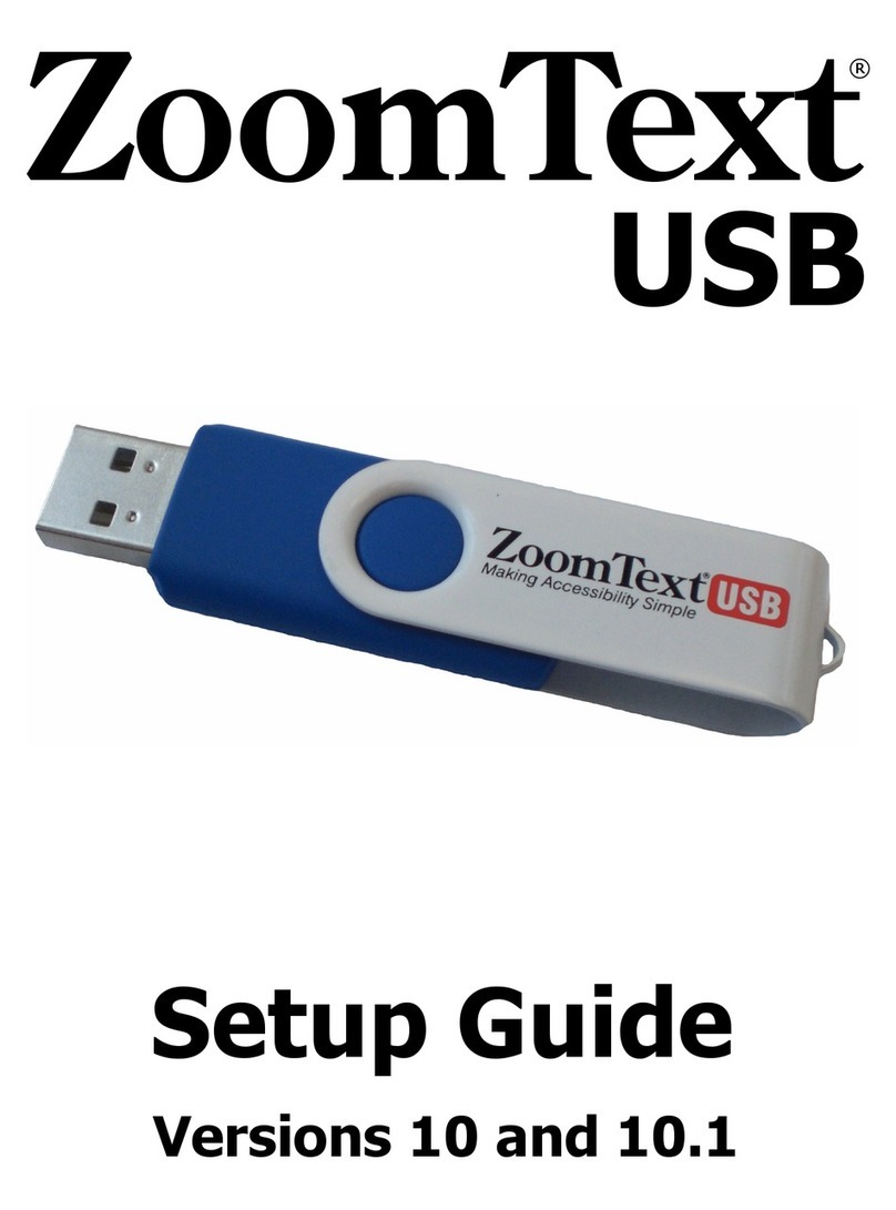 ZoomText USB User manual