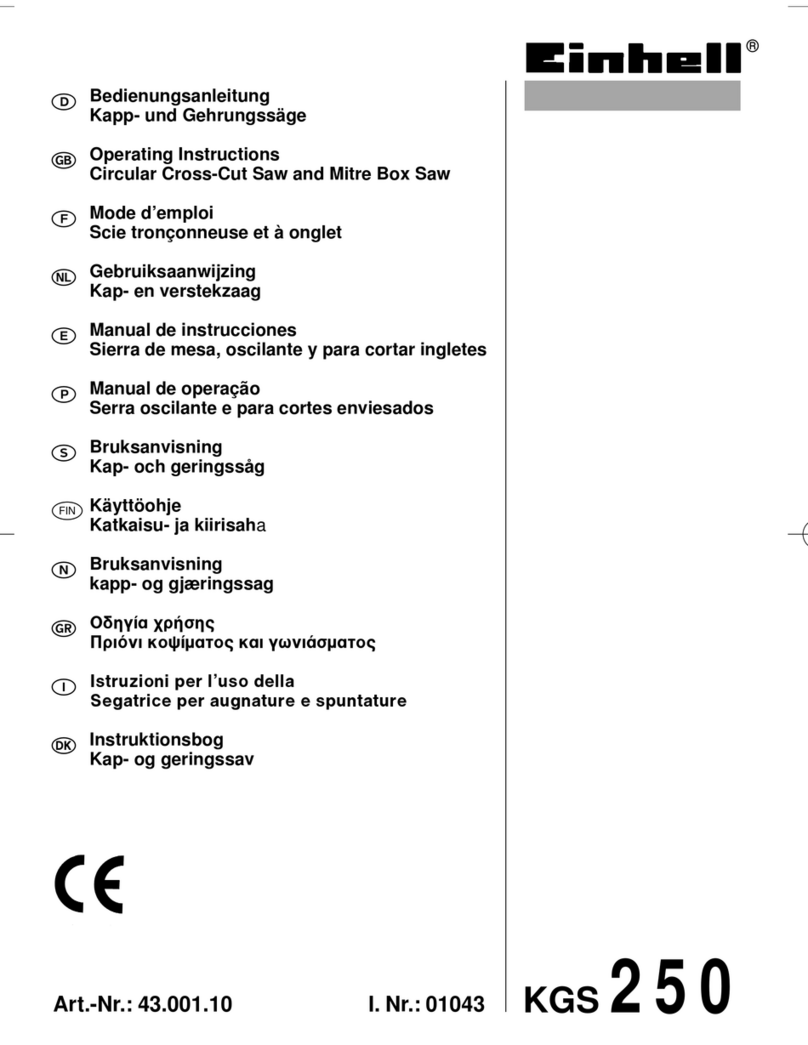 EINHELL KGS 250 User manual