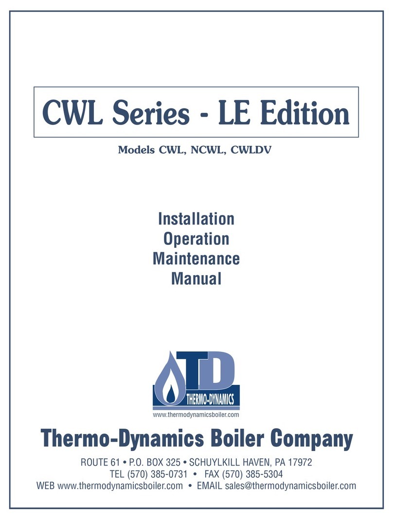 Thermo Dynamics CWL Instruction manual Thermo Dynamics CWL Instruction manual