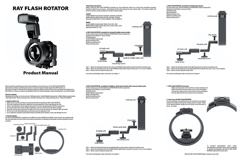 Ray Flash Rotator User manual