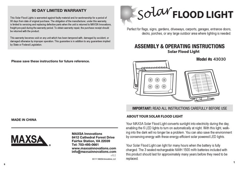 MAXSA 43030 Quick reference guide