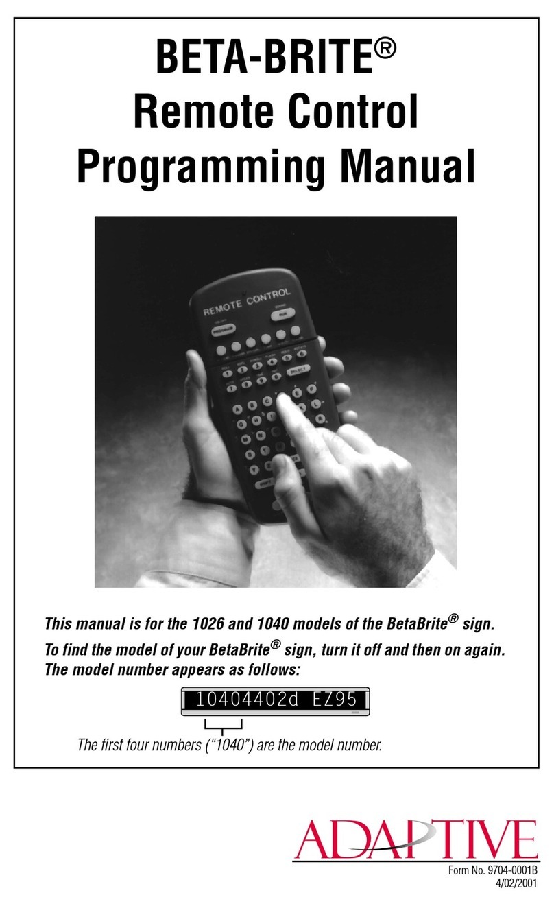 Adaptive Beta-Brite Owner's manual