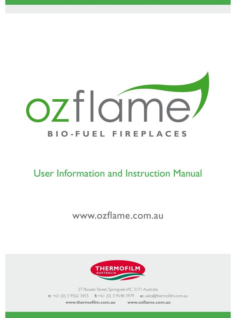 Ozflame oZF 100B User manual