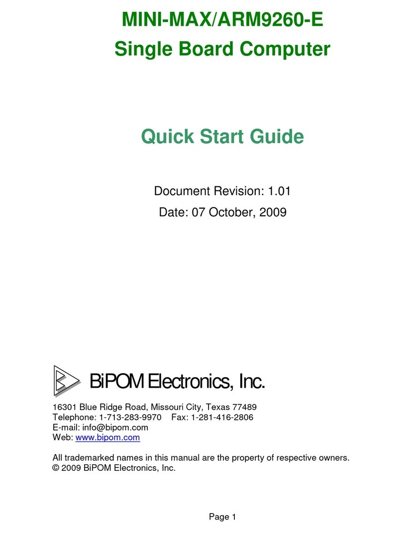 BiPOM Electronics MINI-MAX/ARM9260-E User manual BiPOM Electronics MINI-MAX/ARM9260-E User manual