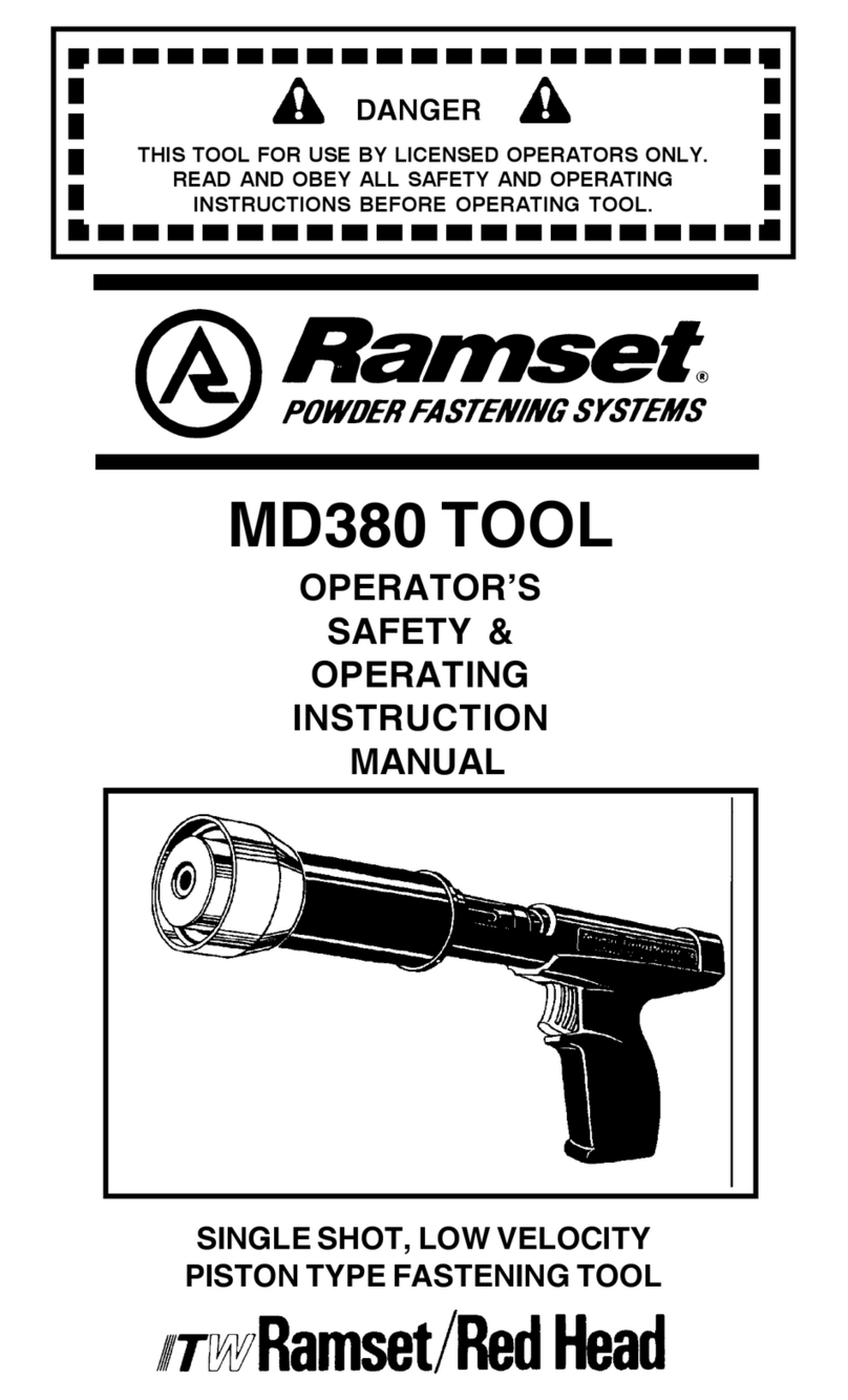 RAMSET MD380 Maintenance and service guide