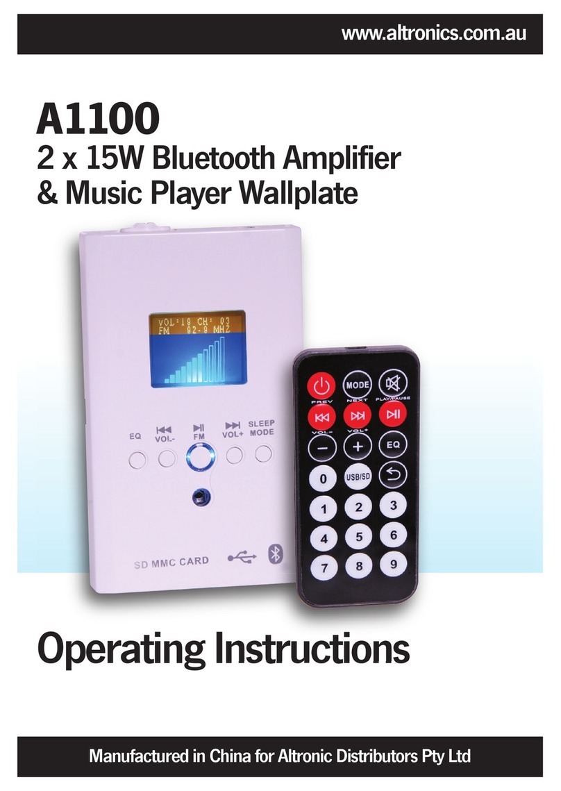 Altronics A1100 User manual