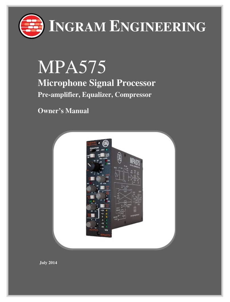 Ingram Engineering MPA575 User manual