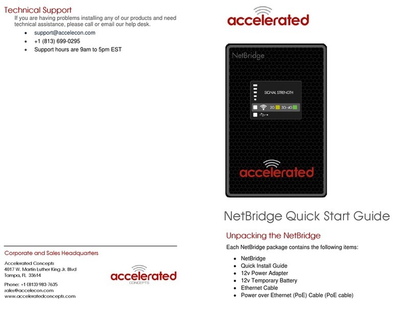 Accelerated NetBridge User manual