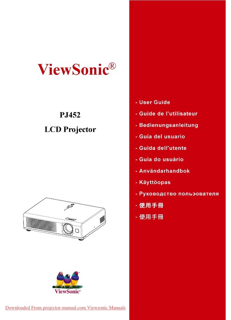 ViewSonic PJ452 - LCD XGA Projector-4.9LBS User manual