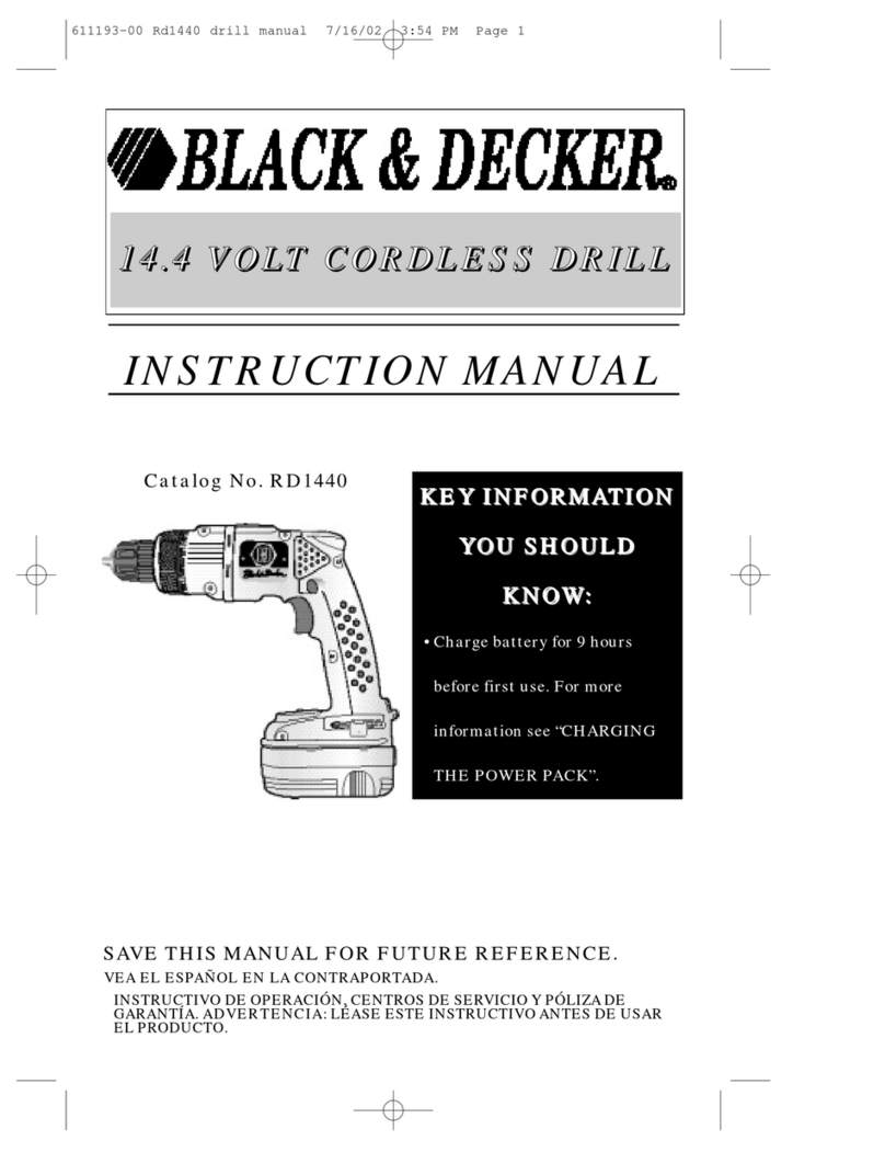 Black & Decker RD1440 User manual