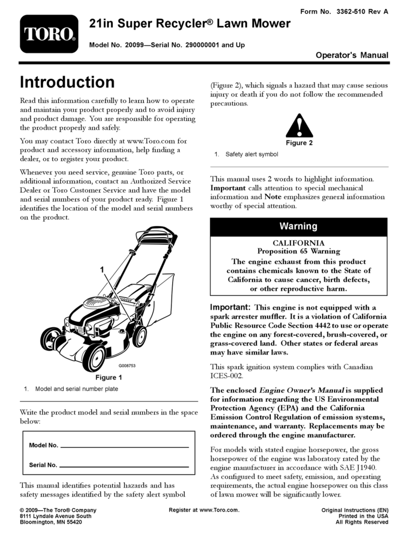 Toro 20099 User manual