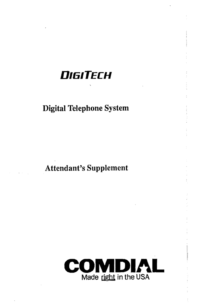 Comdial DIGITECH Owner's manual