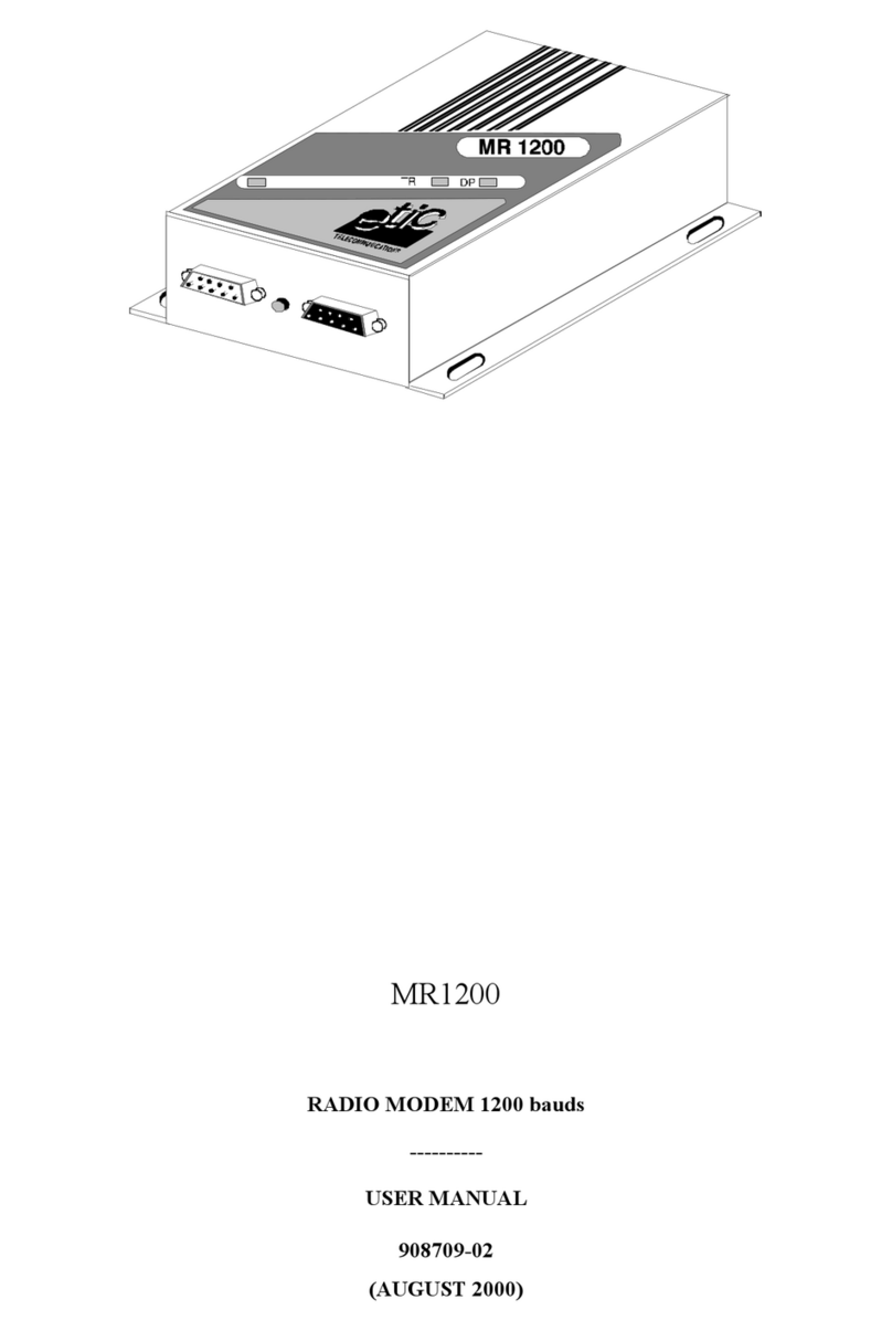 ETIC MR1200 User manual