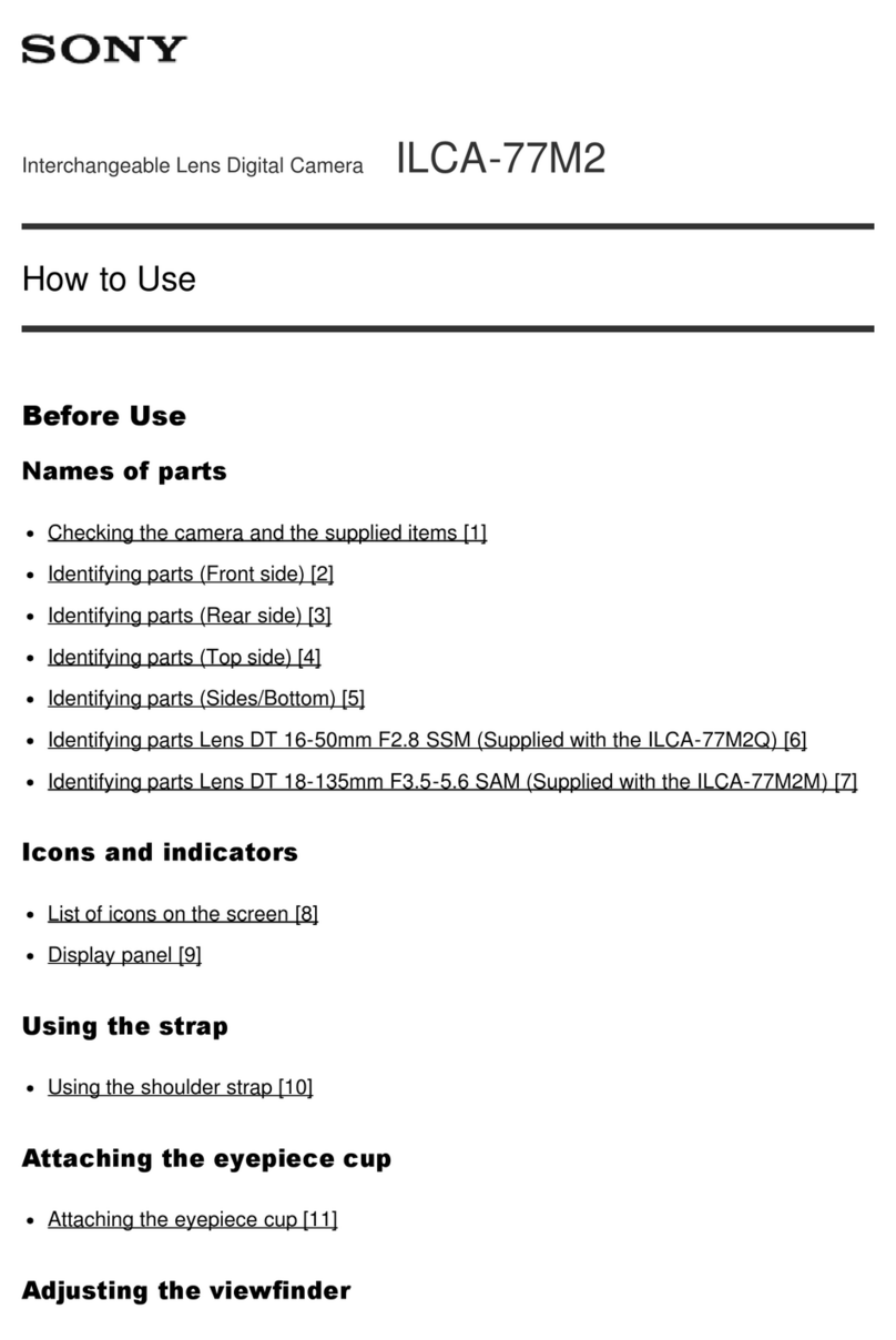 Sony Alpha ILCA-77M2 Quick guide