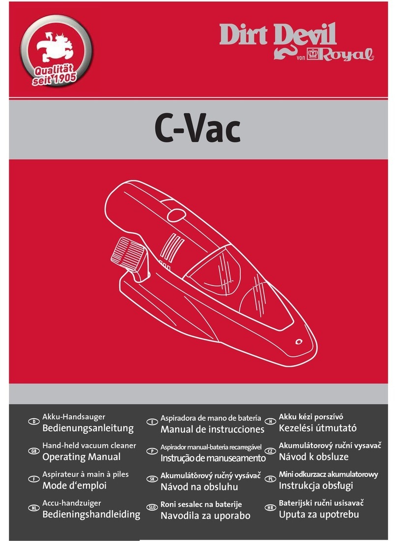 Dirt Devil C-Vac User manual