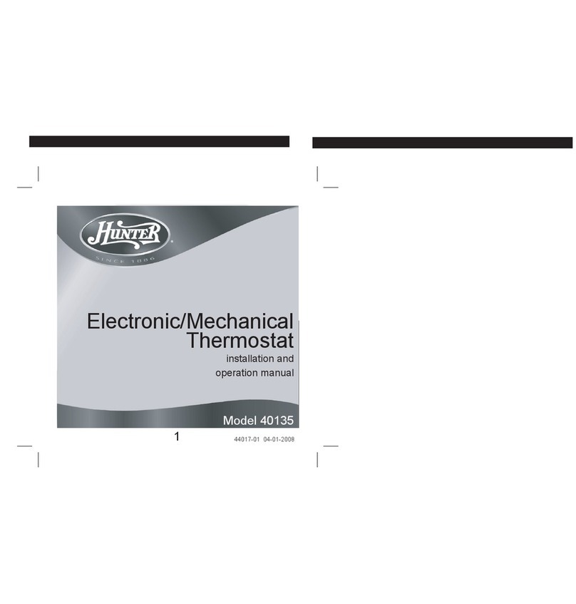 Hunter 40135 User manual
