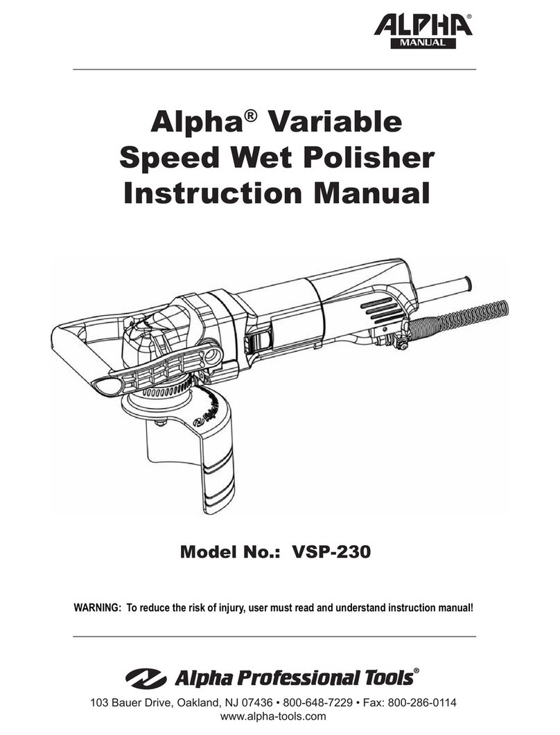 Alpha VSP-230 User manual