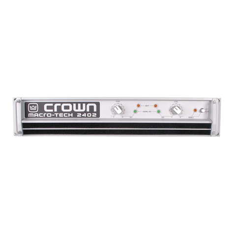 Crown Macro-Tech 2402 User manual