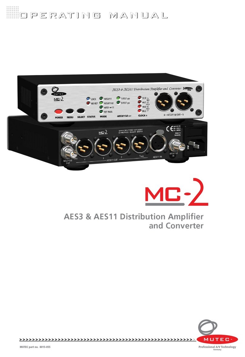 Mutec MC-2 AES3 User manual