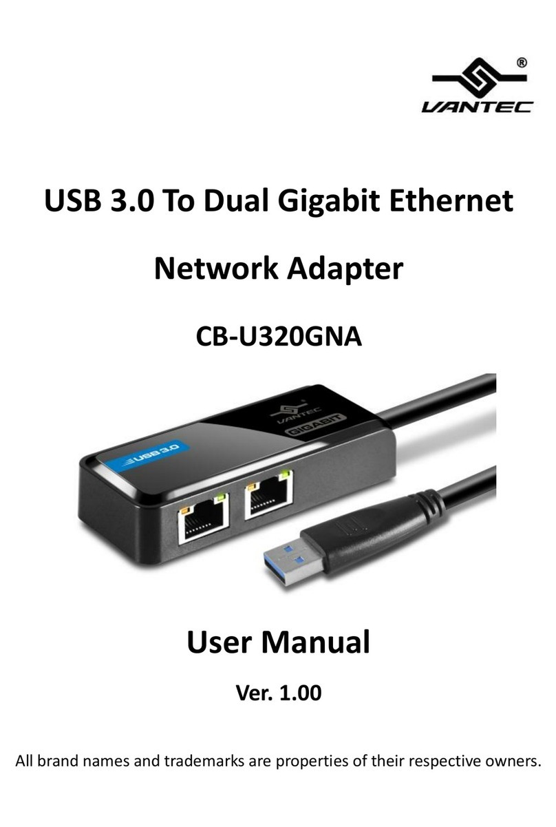 Vantec CB-U320GNA User manual