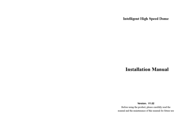 APPENDIX High speed dome camera User manual