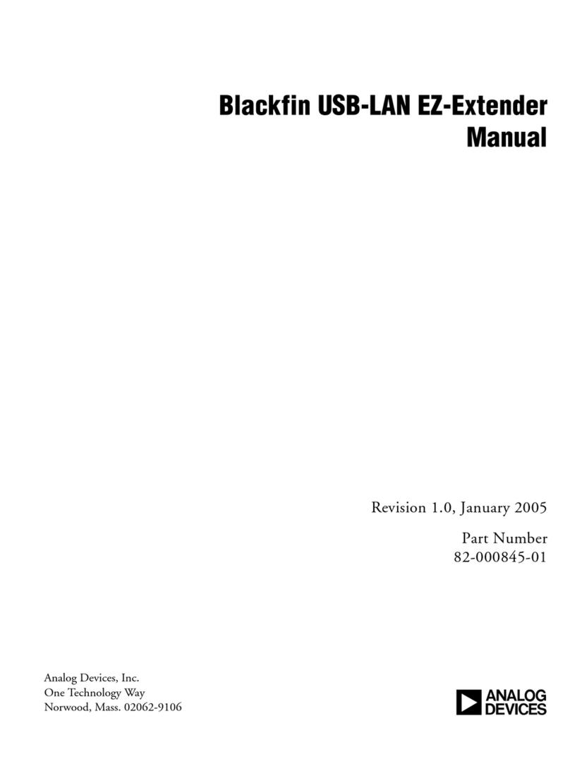 Analog Devices Blackfin USB-LAN EZ-Extender User manual