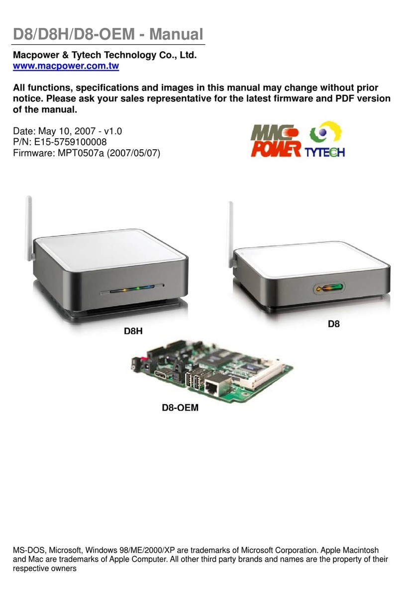 Macpower & Tytech D8 User manual
