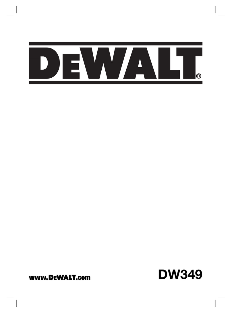 DeWalt DW349 User manual
