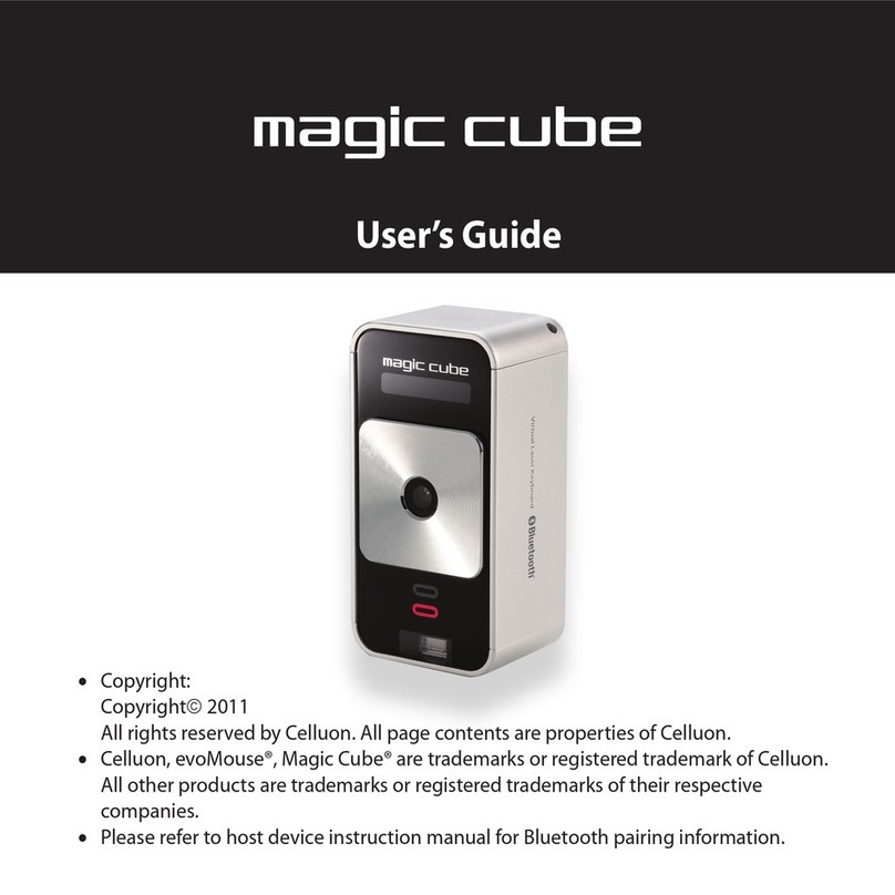Celluon magic cube User manual