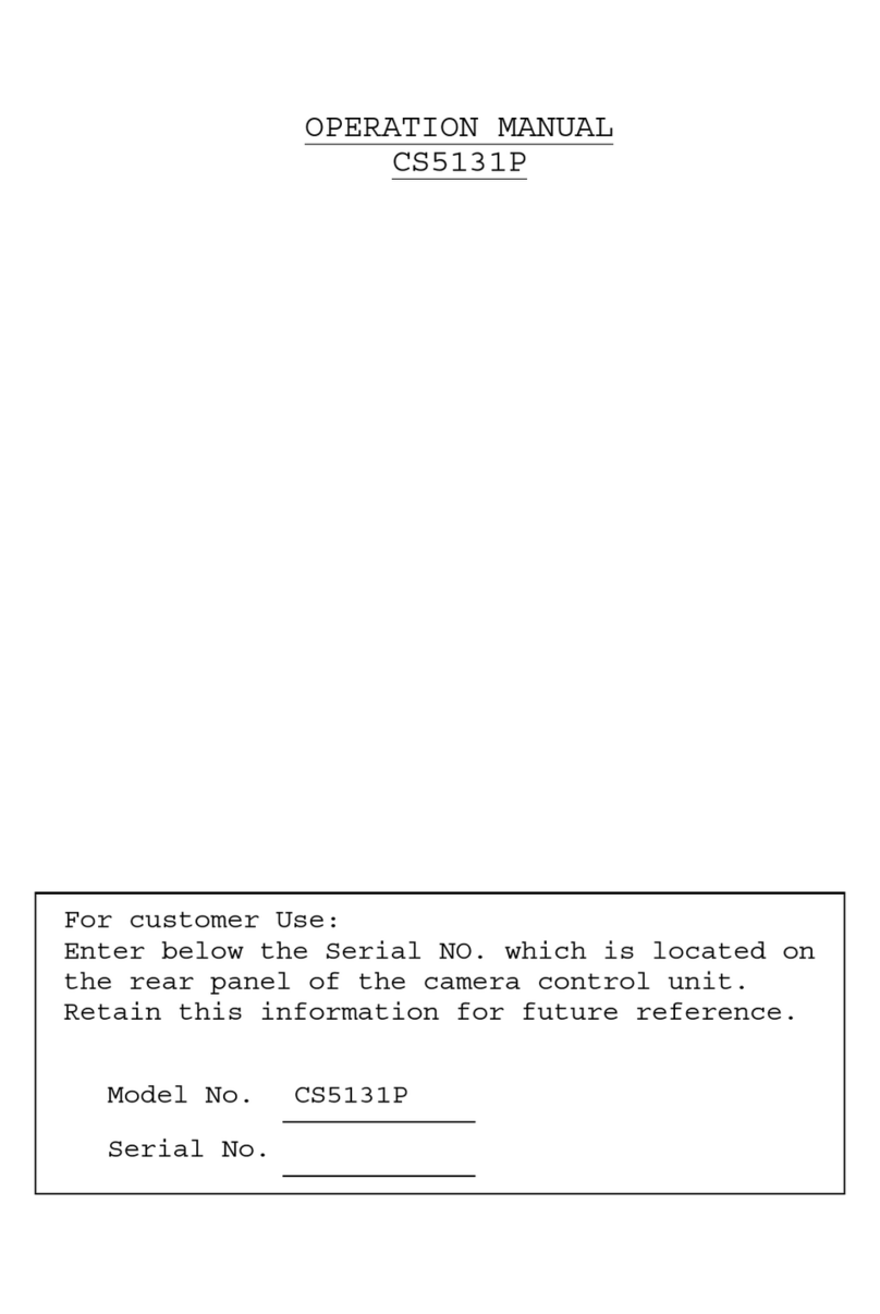 Teli CS5131P User manual