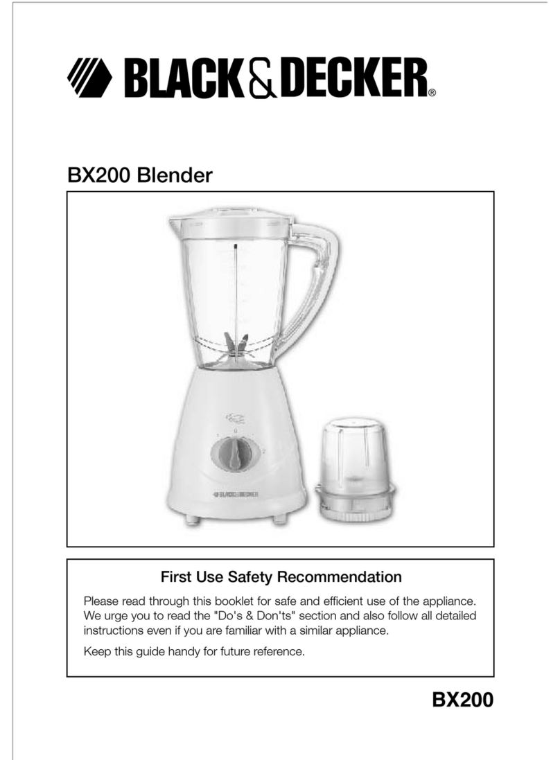 Black & Decker BX200 User manual