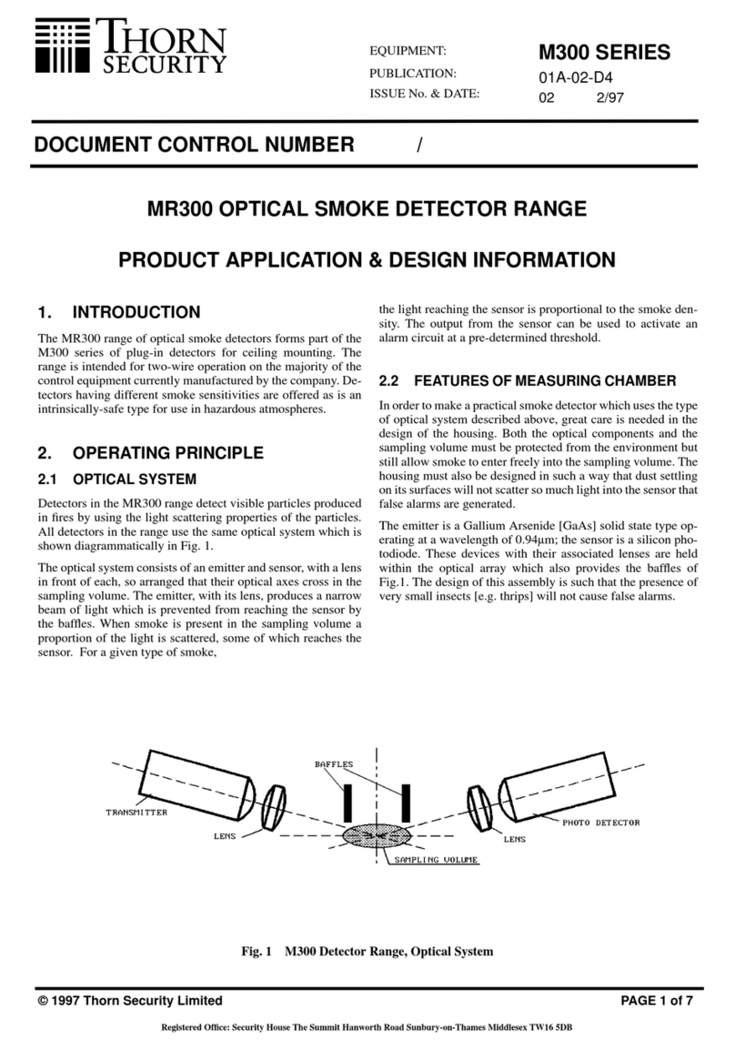 Thorn security MR300 User guide