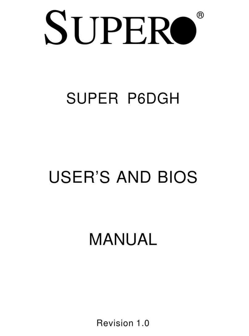 Supero SUPER P6DGH User manual