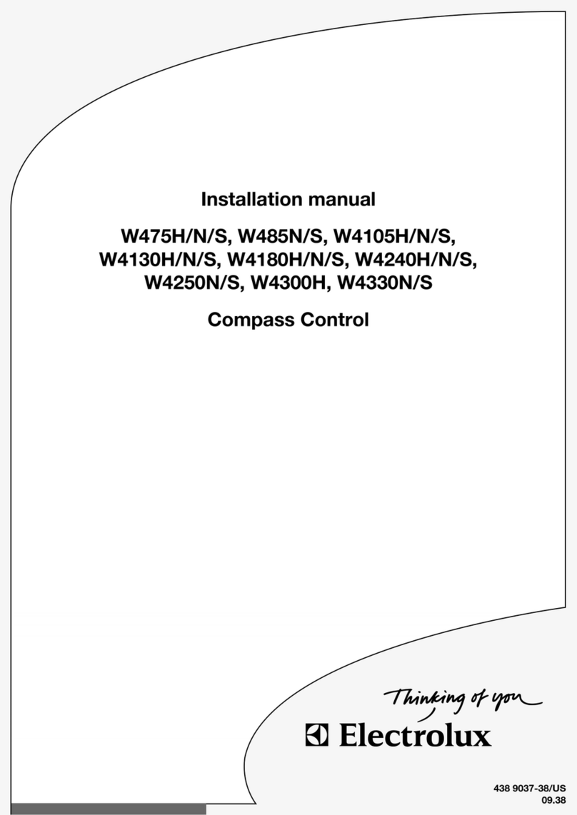 Electrolux W475H User manual