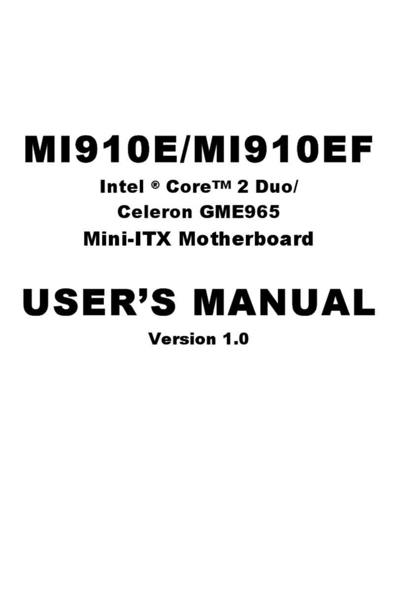 IBASE Technology MI910E User manual