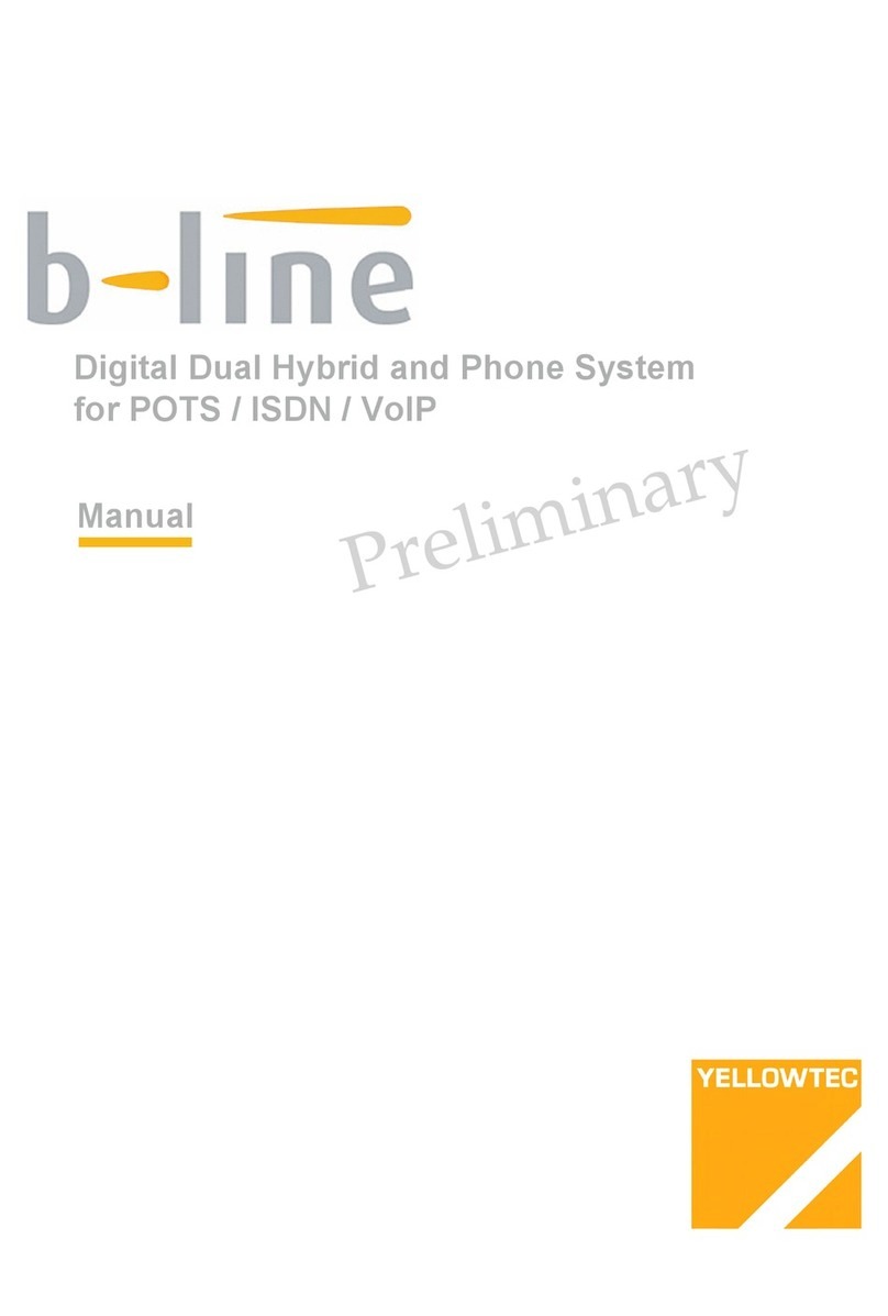 Yellowtec b-line User manual