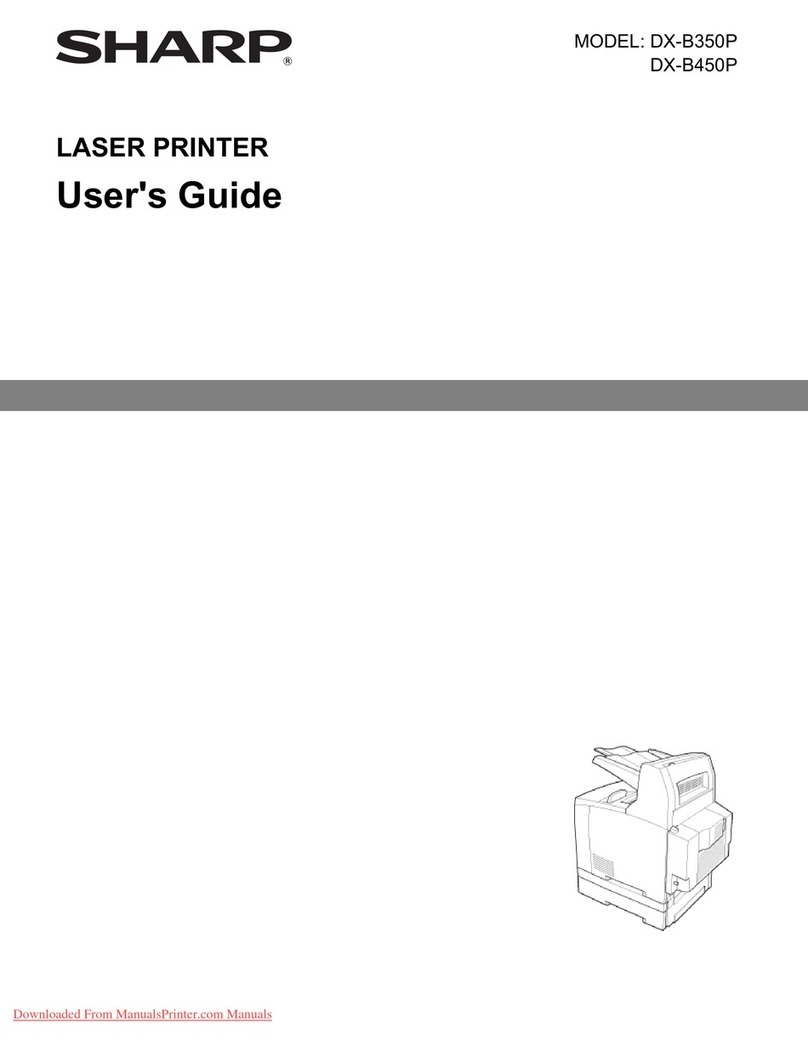 Sharp DX-B350P User manual